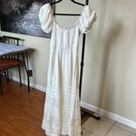 House Of CB  'Eviana' Ivory Real Silk Puff Sleeve‎ Maxi Dress white  NWOT Size XS Photo 9