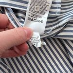 Gap NWT  organic cotton poplin big shirt blue stripe Photo 6