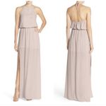Show Me Your Mumu off back HALTER maxi DRESS SMALL BEIGE bridesmaid Photo 2