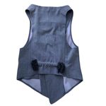 Alythea Vintage NWT Vest Jeweled Embellished Silver Button Gray Size SM Jeweled Photo 1