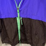 FILA zip up jacket! Blue black and green wind breaker athletic coat size small Photo 4