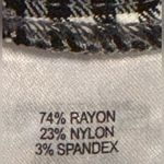 Nicole Miller Women’s  pull on dress pants - black & white checked - size 12 Photo 7