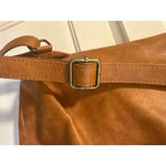 Thirty One Tan Faux Leather Convertible Backpack Purse Chic Everyday Bag Photo 5