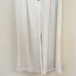 Gianni Bini Ivory White Luna Wide Leg Botton Fly Pants Size 2 Cropped High Rise Photo 2