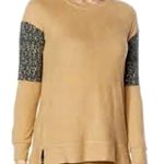 Arm Embellished Retreat Rhonda Shear Abstract Animal Print M Tan Size M Photo 8