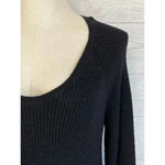 Gap black chunky knit long sleeve scoop neck sweater Size Small Photo 3