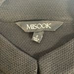 Misook ‎ Women's Colorblock Diamond Cardigan Sweater Black Geometric Long Line S Photo 3