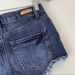 True Craft  Distressed Fringed Denim Jean Shorts 5 Photo 4