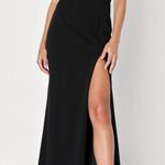 Lulus Mesh Corset Black Formal Dress M Size M Photo 0