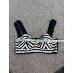 Kate Spade ‎ Stripe Bikini Top Swimsuit Bra Bandeau Navy White S31040 Photo 4