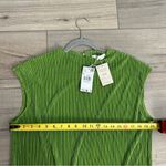 Mango MNG  Green Pleated Long Dress Green 10 NWT Photo 10
