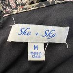 Black Floral Babydoll Slip Dress‎ Size M Photo 9