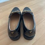 Circus by Sam Edelman Black Patent Leather Loafers with Gold Chain Photo 1