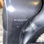 Saint Laurent Mina Cherry Buckle Platform Booties in Smooth Leather Size 40 Photo 6