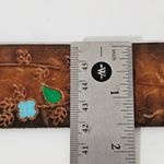 Burnished Hand Tooled Floral Hand Crafted Brass Buckle Leather Belt Size Medium Photo 3