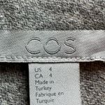 COS gray wool long sleeve cowlneck top size 4 Photo 6