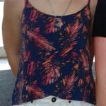 Mudd palm tree leaf Spaghetti strap top Photo 1