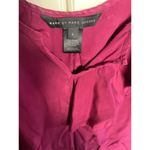 Marc by Marc Jacobs Womens Silk Blouse Sleeveless Ruffle plum brandy Size L Photo 2