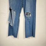 REWASH  Blue Wide Leg Embroidered Dinosaur Jeans Womens 29 Distressed Blue Denim Photo 4