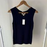 Banana Republic NWT  Deep‎ Blue Waffle Knit Top Size Small Photo 0