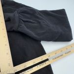 Anthropologie T.La Hoodie Womens Small Black Mara Knit Lace Up Neck Photo 7