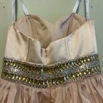 Rachel Allan Sweetheart Neck Strapless Short Fit & Flare Dress in Champagne 6658 Size 2 Photo 5