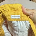 Loft Women's High Rise Straight Elastic Waist Crop Paperbag Pants Yellow Small Photo 2