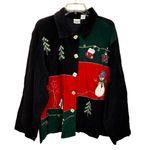 Vintage Carolina Colours Woman Corduroy Holiday‎ Christmas Jacket Blue Size undefined Photo 0