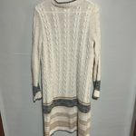 Maurice's Cream and Gray Cardigan Sweater Photo 3
