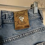 Diesel Saddle Vintage Distressed Raw Hem Button fly Denim Shorts Photo 10