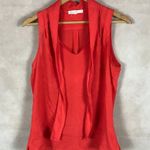 COMME TOI Orange Sleeveless Neck Photo 10