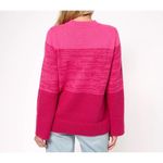 Susan Graver  Weekend Pullover Knit Sweater Bell Sleeves‎ Size Medium Pink Photo 1