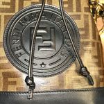 Fendi - Authentic  Brown Glazed Fabric Bucket Bag Photo 10