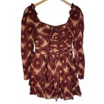 House of Harlow  Women’s Tiered Ruffle Metallic Mini Dress size medium Photo 1