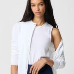 J.Crew Classic Shell Sleeveless Knit Tank Top XS White Cotton Lightweight NWT Photo 2