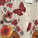 Johnny Was “The Wonder Years” embroidered cashmere blend sweater NWT RARE Photo 7