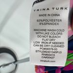 Trina Turk Floral Jersey Split Sleeve Boat Neck Dress Size XS Pink Orange NWT Photo 9