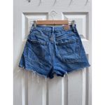 American Eagle Cotton Highest Rise 90s Boyfriend Jean Shorts Size 2 Pride Stripe Blue Photo 1