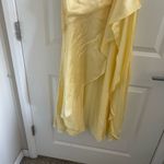 Bardot Gold Asymmetrical Sundress Spaghetti Strap Photo 2