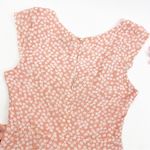 White Fox Boutique  Fall Flowers Button Front Mini Dress Blush Pink Ditsy Floral Photo 8