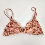 l*space L* Brittany Triangle Bikini Top in Wild Bunch Orange Size Small NWT Photo 1