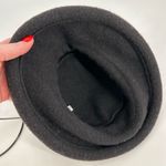Parkhurst 100% Wool Black Lauren Brim Cloche Bucket Ribbed OSFM Black Photo 4