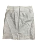 Anne Klein AK Women's White Linen Blend Button Detail Knee Length Skirt Size 10 Photo 9