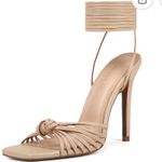 Elegant Tan Strappy Heels size 11 Photo 4