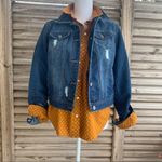 Mudd Distressed Denim Jean Jacket Large L Photo 4