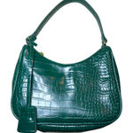 Green Crocodile Print Y2K Style Shoulder Bag Purse Photo 0