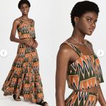 Veronica Beard  TIFFANY Square Neck Geometric Aztec Linen Blend Crop Tank Top M Photo 2