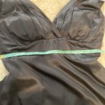 Belsoie Black Satin Maxi Bridesmaid Dress EUC Sz 14 Sleeveless Polyester Photo 10