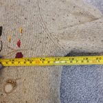 Vintage Christopher & Banks Novelty Cardigan Womens Sm OWL Embroidery 90s Y2K Brown Photo 11