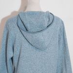 Eddie Bauer Light Blue Fleece Sweater Hoodie Size Medium Preppy Blue Pullover Photo 7